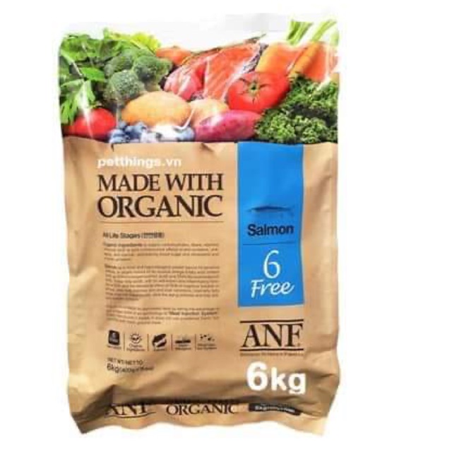 Thức ăn hạt ANF cho chó vị cá hồi 6kg