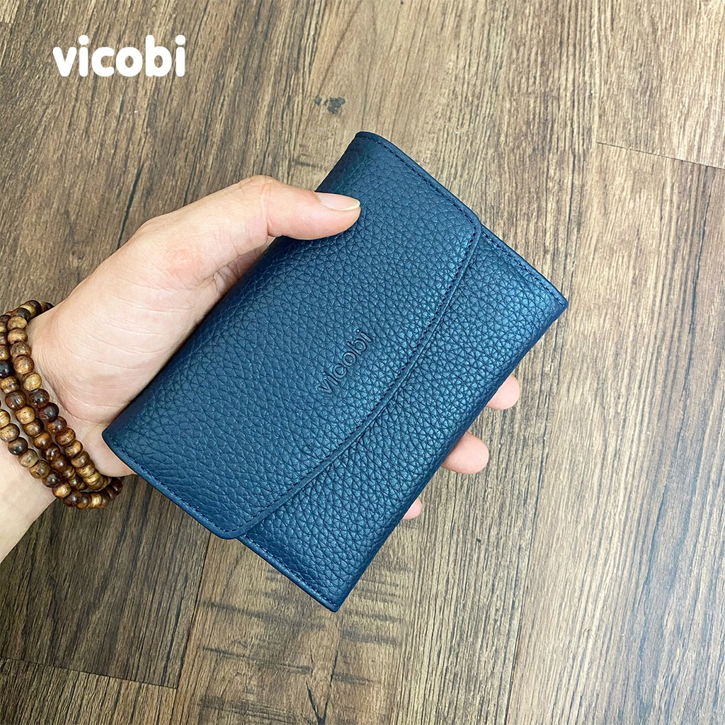 Ví Mini Nữ Da Bò Vicobi M8, Bóp nhỏ cầm tay đựng thẻ Card ATM, CMND, GPLX cà vẹt bằng lái xe cũ mới, Made in VietNam | BigBuy360 - bigbuy360.vn
