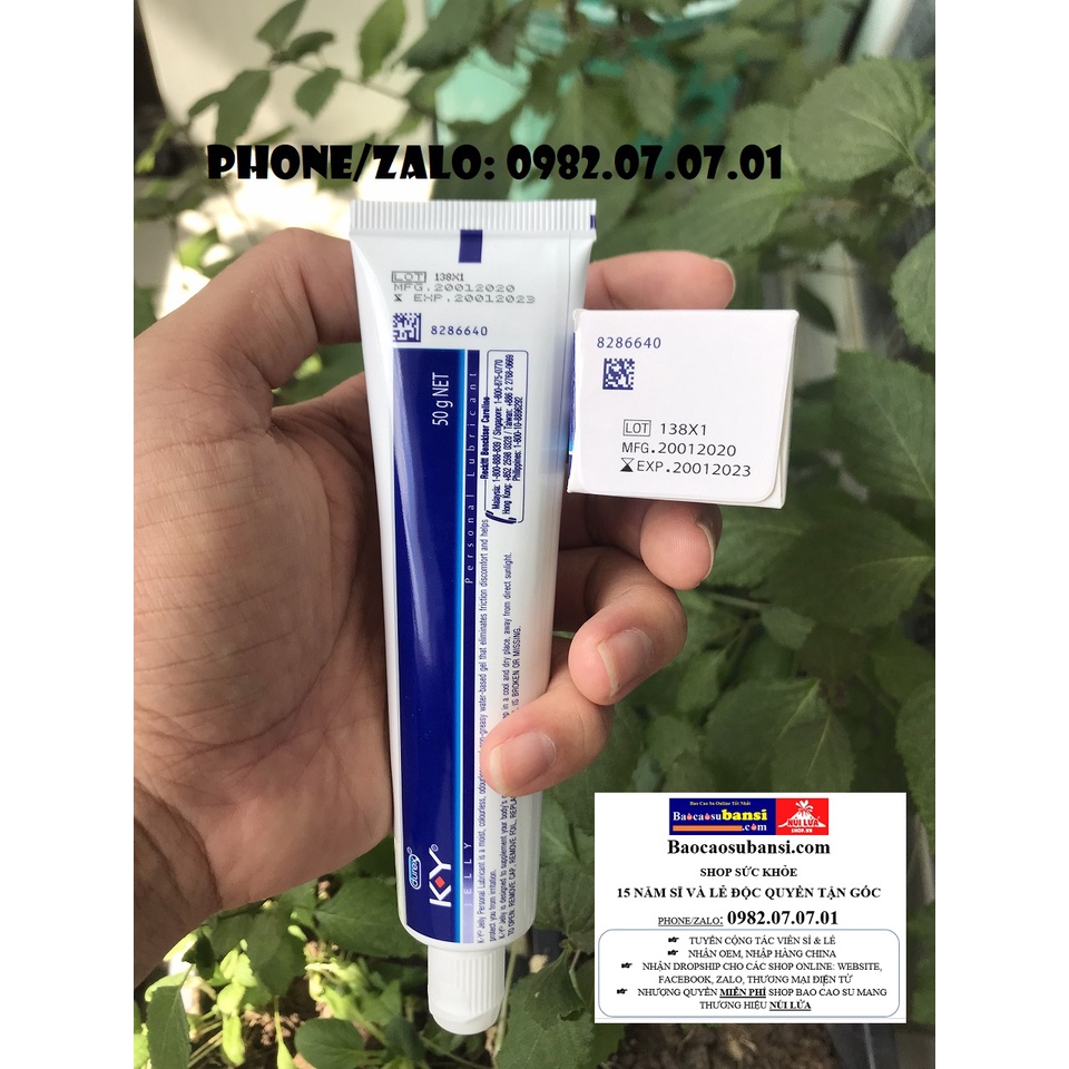 Gel bôi trơn Durex KY 50g, gel trơn mượt chất lượng toàn thế giới, shopsuckhoe 0982070701 bán sỉ gel bôi trơn