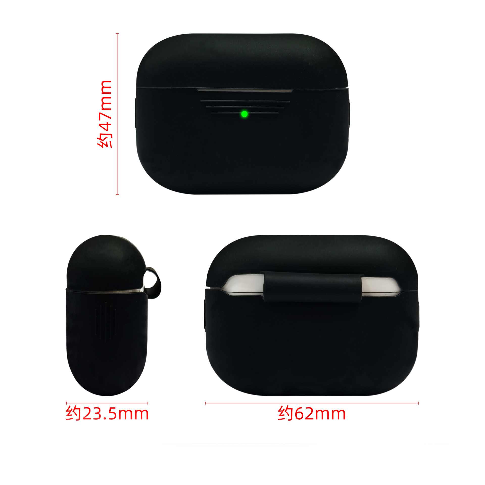 Vỏ Đựng Bảo Vệ Hộp Sạc Tai Nghe Airpods 1 / 2 / Pro 3 Bằng Silicone