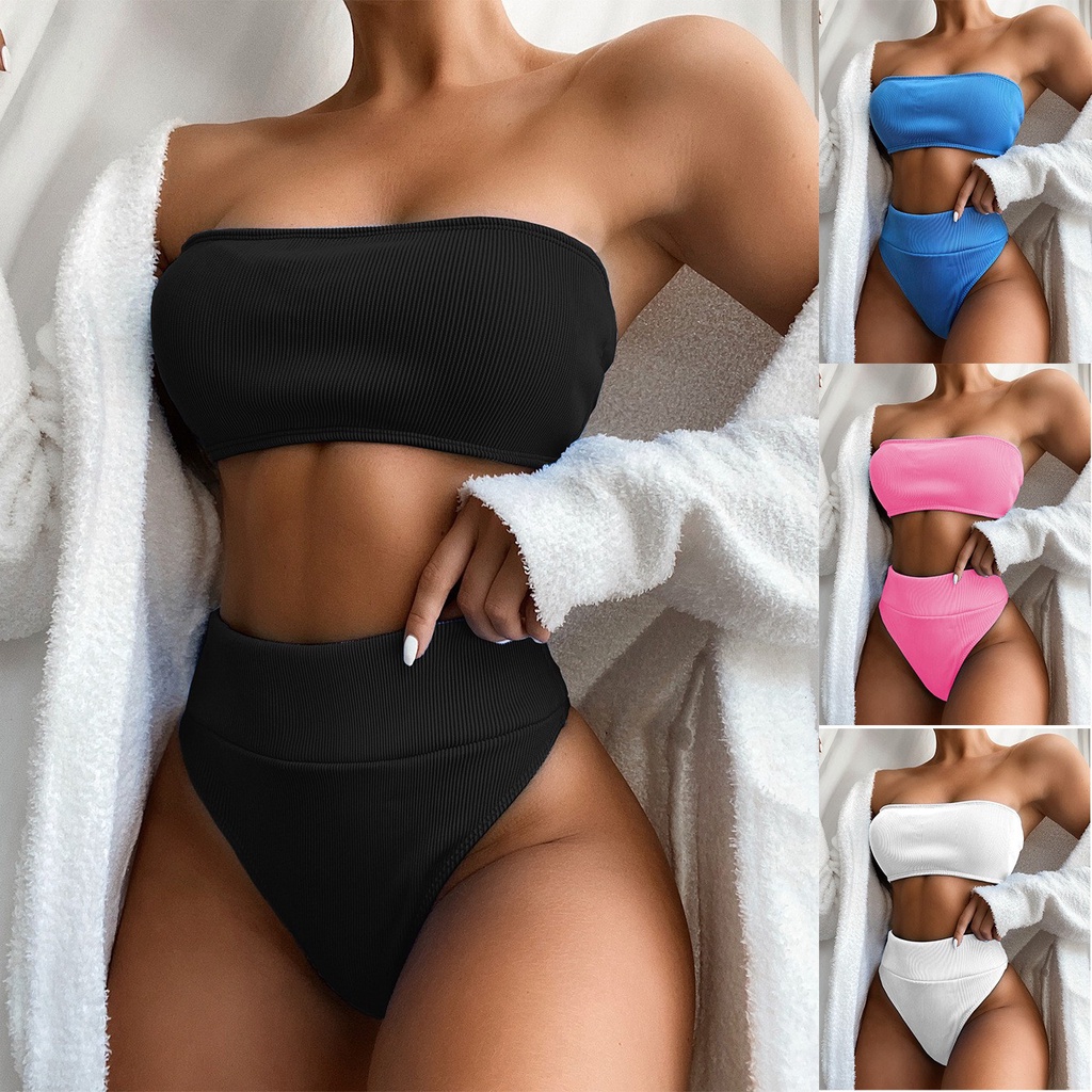 Bikini Màu Trơn Gợi Cảm Cho Nữ