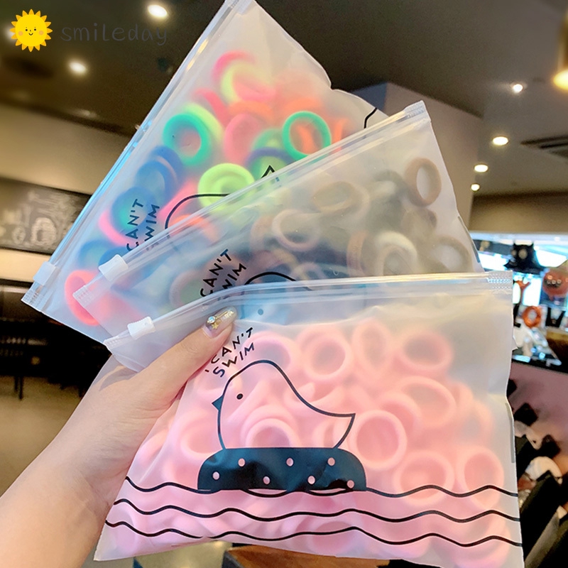 Túi dây thun cột tóc bằng nylon nhiều màu cho bé gái