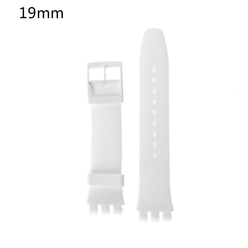 Dây Đeo Silicone Chống Mồ Hôi Cho Đồng Hồ Thông Minh Swatch 16/17/19/20mm