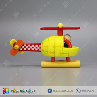 Đồ chơi gỗ Mô hình tên lửa - máy bay lắp ghép