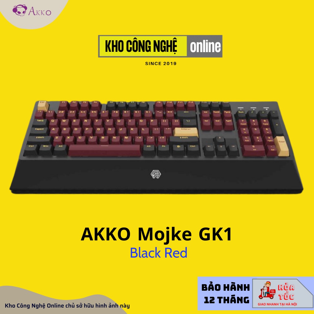 Bàn phím cơ Mojike GK1 Black Red | Black Pink