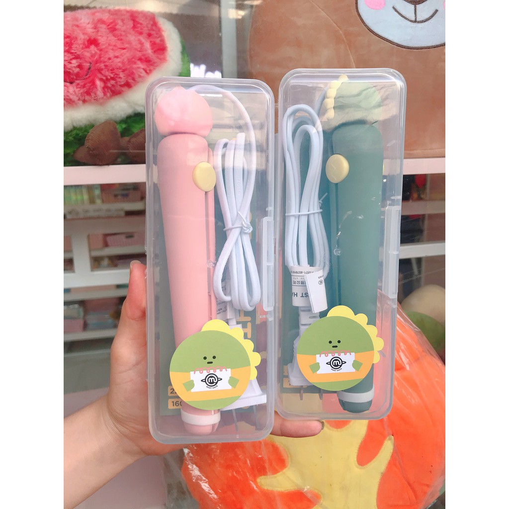 Máy Ép Tóc Mini Hình Chú Khủng Long Cực Cute 2 Màu