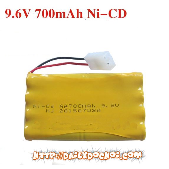 Pin sạc 9.6v dung lượng 700mah ket 2p dành cho xe tăng điều khiển