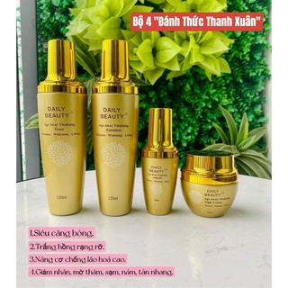 Bộ sản phẩm Đánh Thức Thanh Xuân Daily Beauty Age Away Vitalizing R&B - COMBO 4 HỘP MỸ PHẨM CAO CẤP
