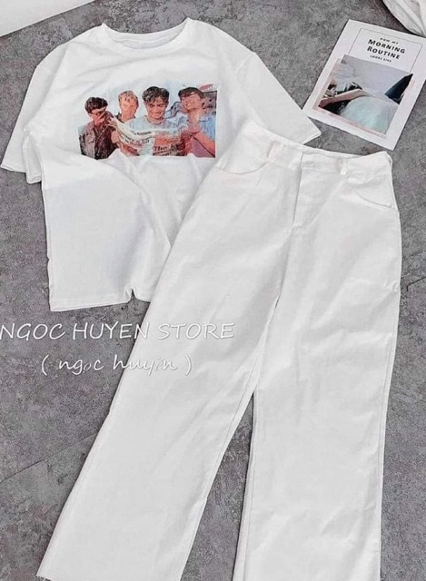 Sét quần ống rộng + áo 4 chàng trai TTN876