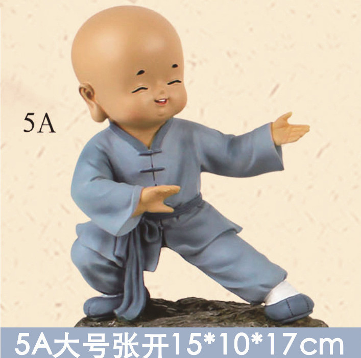 Tượng Chú Tiểu Áo Xanh Size Vừa 15cm