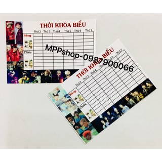 Thời khoá biểu BIGBANG  2 tấm