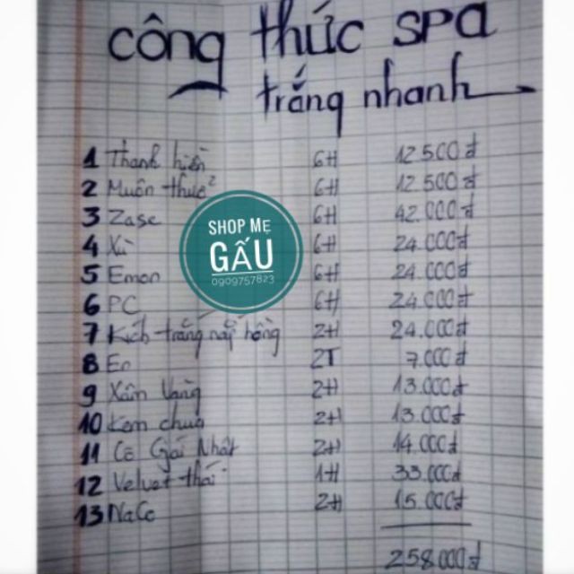 Combo kem spa trắng nhanh cấp tốc_ nắp hồng