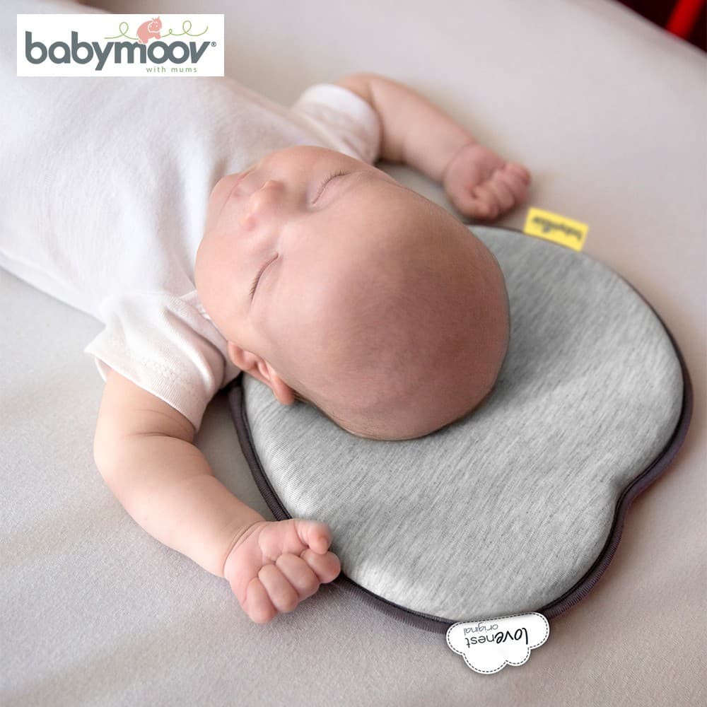 [ CHÍNH HÃNG] Gối Cao Su Chông Bẹp Đầu Baby moov Mềm Mại Cho Bé