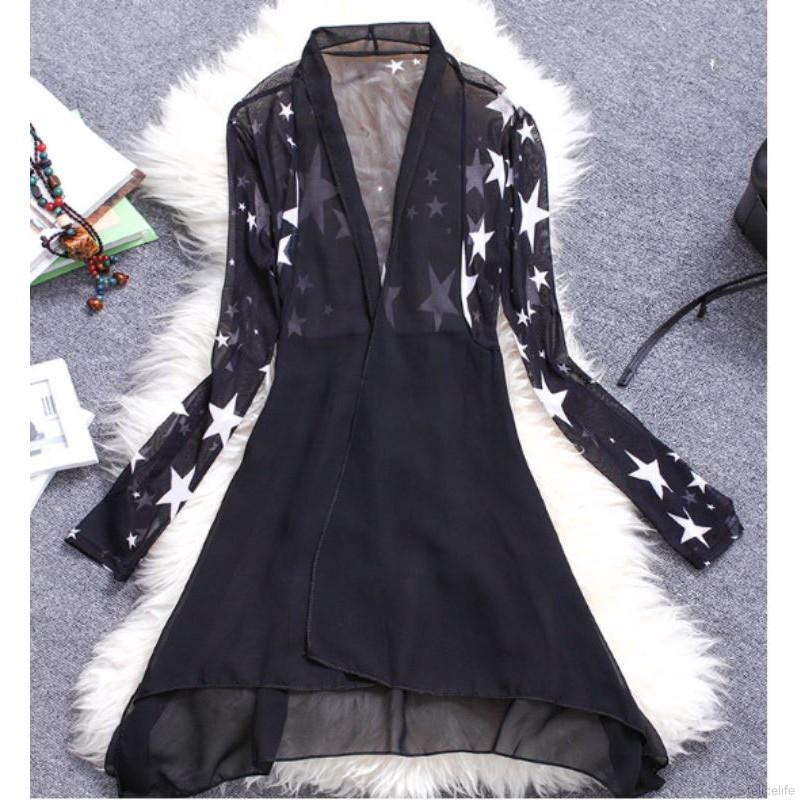 Áo khoác Cardigan họa tiết hoa thời trang phong cách cho nữ