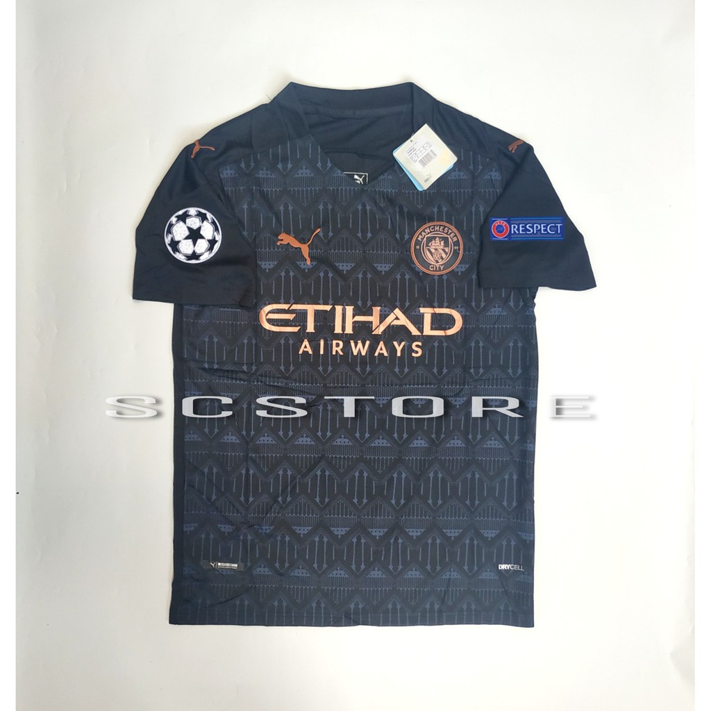 Áo Thun Jersey Manchester City Away 2020 / 2021 Futsal Cho Nam