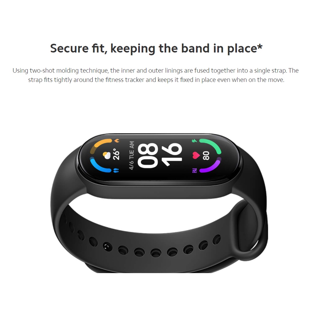 Dây đeo thay thế cho đồng hồ thông minh Xiaomi Mi Smart Band 6 Strap  - Chính hãng - Mia Store