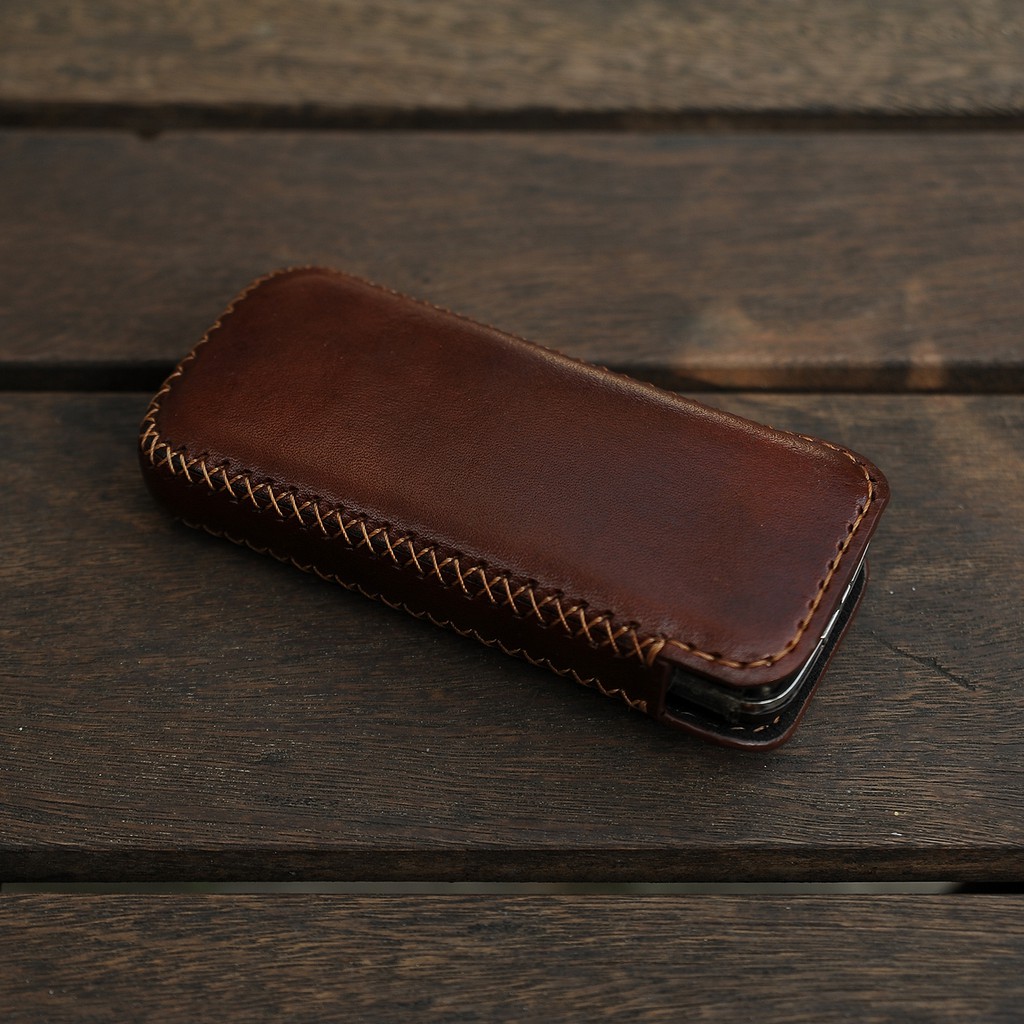 Bao da Nokia 8800/6700 handmade - Da bò thật 100% - Bao điện thoại handmade miễn phí khắc hình