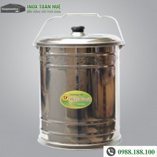 Xô inox đựng nước canh trường học