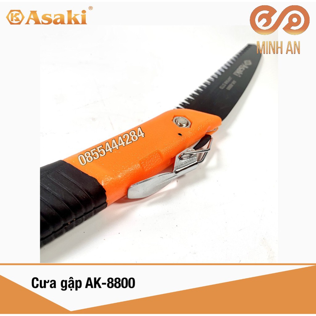 Cưa cắt cành cầm tay gấp gọn cao cấp [HÀNG CHÍNH HÃNG] 7&quot; Asaki AK-8800