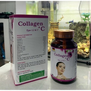 ĐẸP DA SÁNG DA COLLAGEN + C (Lọ 60 viên)