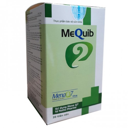 Mequib 2 - Viên Ngậm Tăng Chiều Cao Bổ Sung Calci, Vitamin D3 Và Vitamin K2