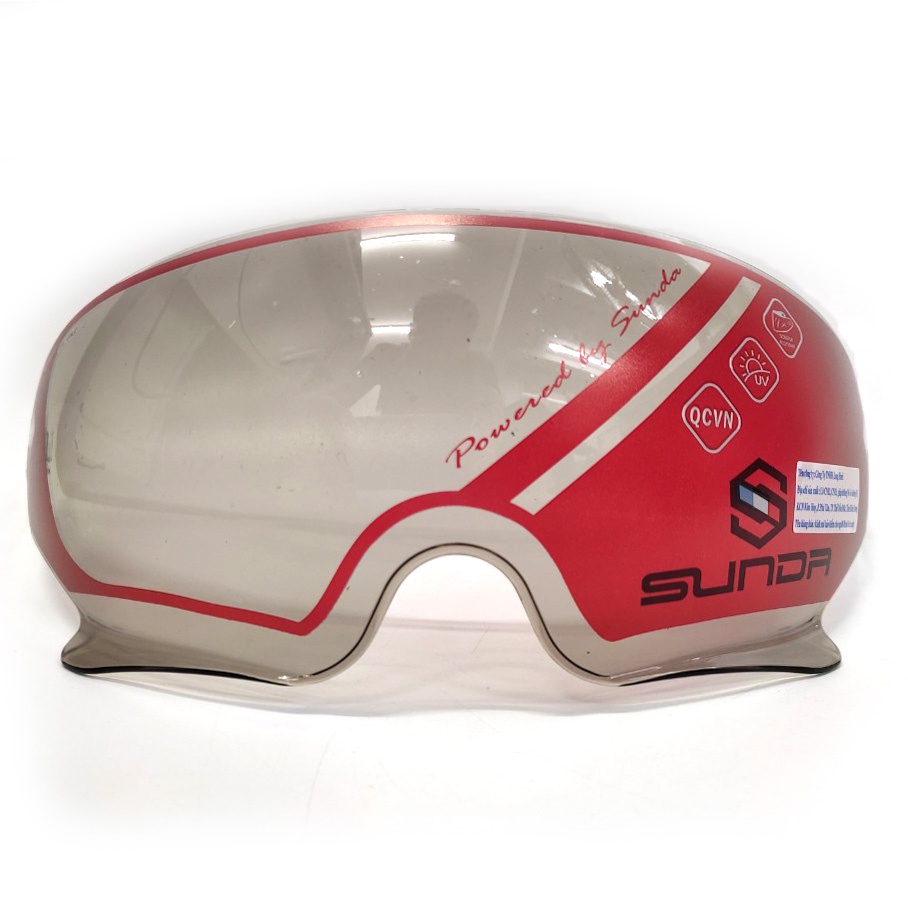 Kính mũ bảo hiểm kính âm Sunda 135D - màu trà, trong, tráng gương và râm