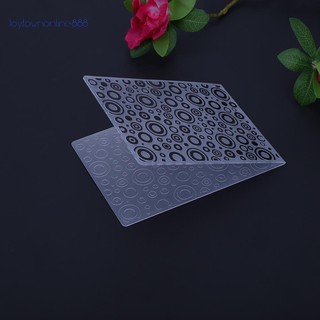 Joe✰ 1pc Jingling Bell Plastic Embossing Folder Template For Scrapbooking DIY