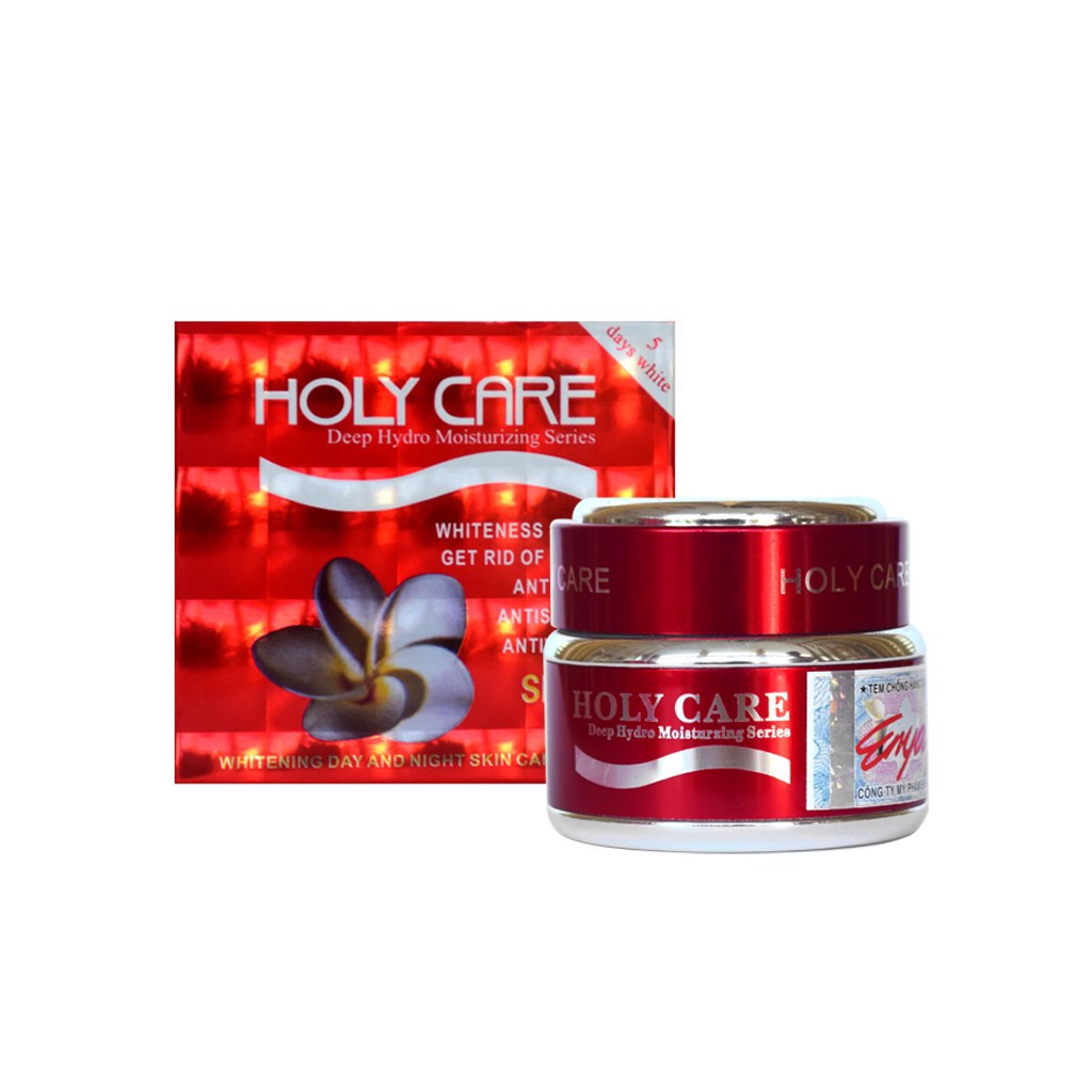 (Chính hãng công ty) Kem dưỡng trắng tái tạo da Holy Care 5 tác dụng (Đỏ)