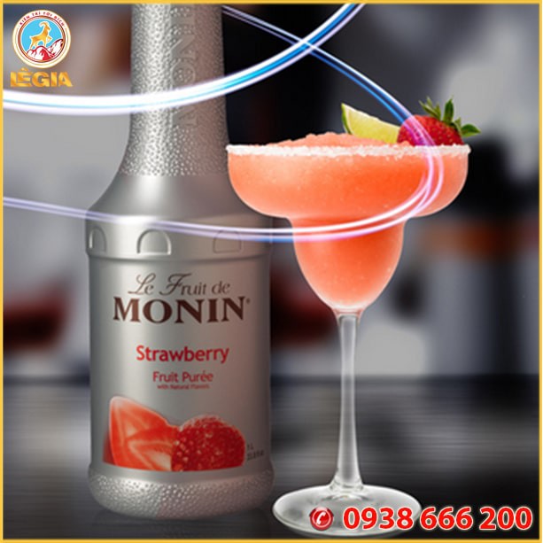 Monin Puree Dâu chai 1L