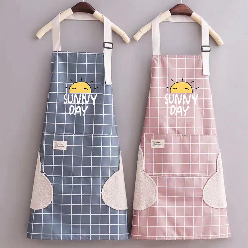 Tạp Dề Nấu Ăn Chống Thấm Nước Và Dầu Mỡ Thiết Kế Dễ Thương