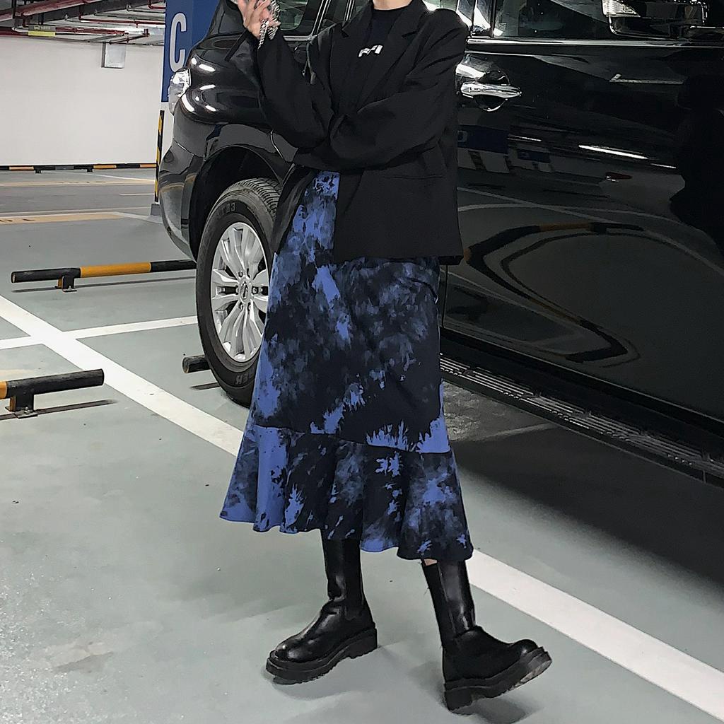 Chân váy lưng cao xếp nếp xinh xắn thời trang dành cho nữ