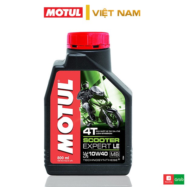 Combo Nhớt Motul Scooter Expert LE 10W40 Tặng Kèm Nhớt Láp Cho Các Dòng Xe Tay Ga 800ml