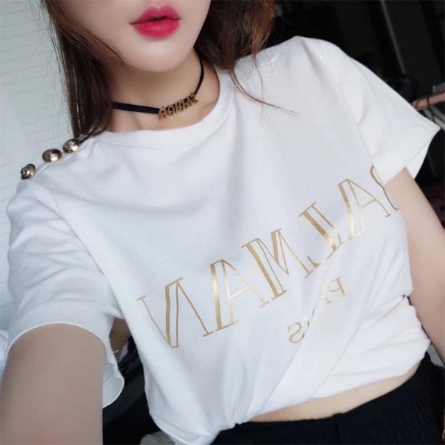 Áo Phông chữ vàng Khuy Vai VIP