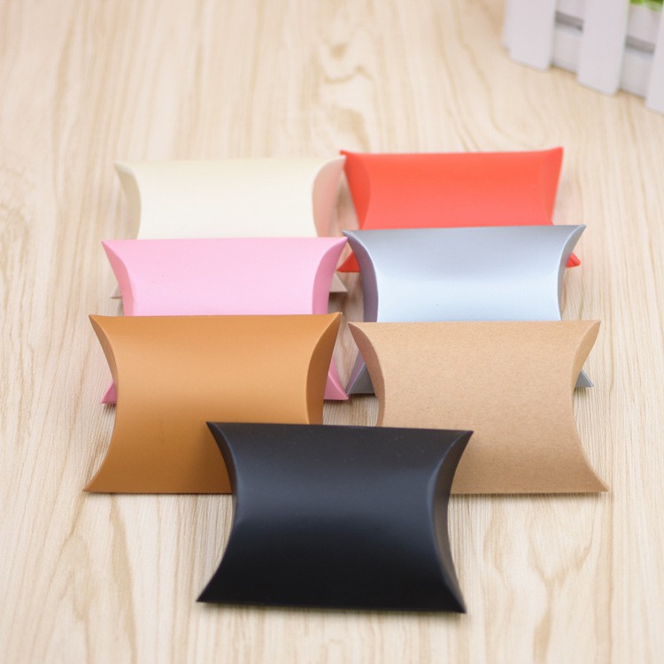 1 Hộp Giấy Đựng Bánh Kẹo Hình Gối Dùng Cho Tiệc Cưới, Sinh Nhật, Giáng Sinh