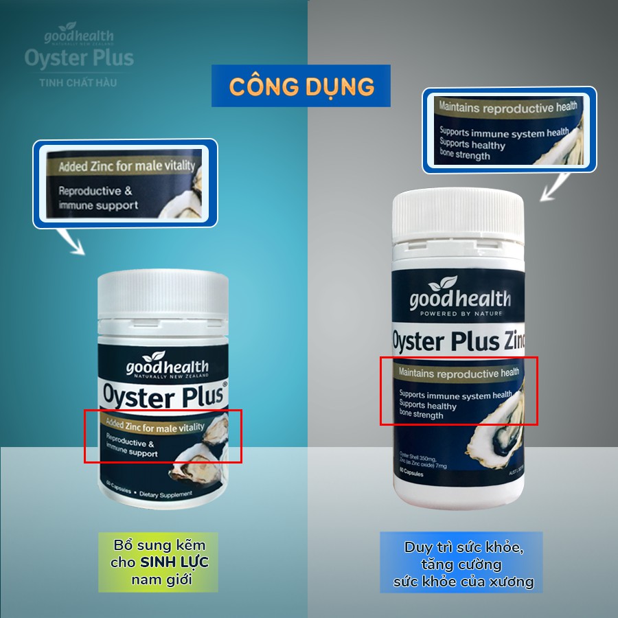 Tinh Hàu Biển Good Health Oyster Plus, Tăng Cường Sinh Lý Nam, Chống Xuất Tinh Sớm, Shop HK PHARMA [New Zealand]