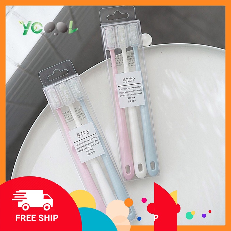 Combo 3 chiếc Bàn Chải Đánh Răng Muji (Hộp 3 Chiếc).