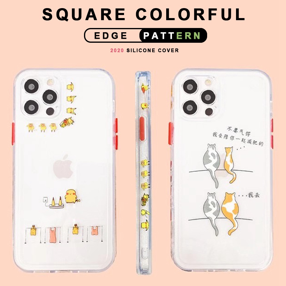 Ốp điện thoại silicon màu trơn cho iPhone 12 Pro Mini 11 11pro Max X Xs Max Xr 7 8 Plus Se 2020 2 | BigBuy360 - bigbuy360.vn