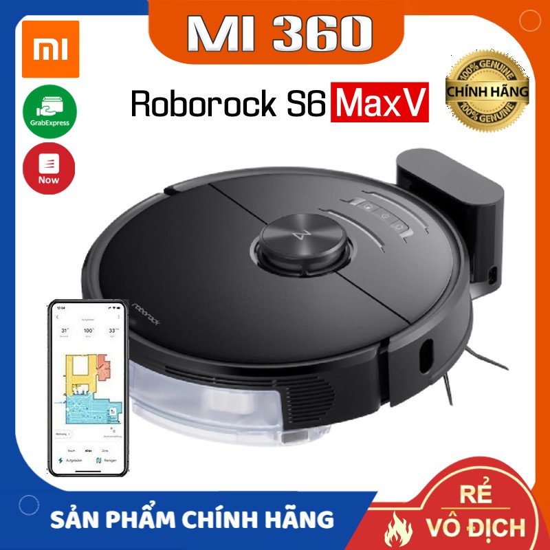 ✅ Bản Quốc Tế✅ Robot Hút Bụi Lau Nhà Xiaomi Roborock S6 MaxV Tiếng Việt✅ Hàng Chính Hãng