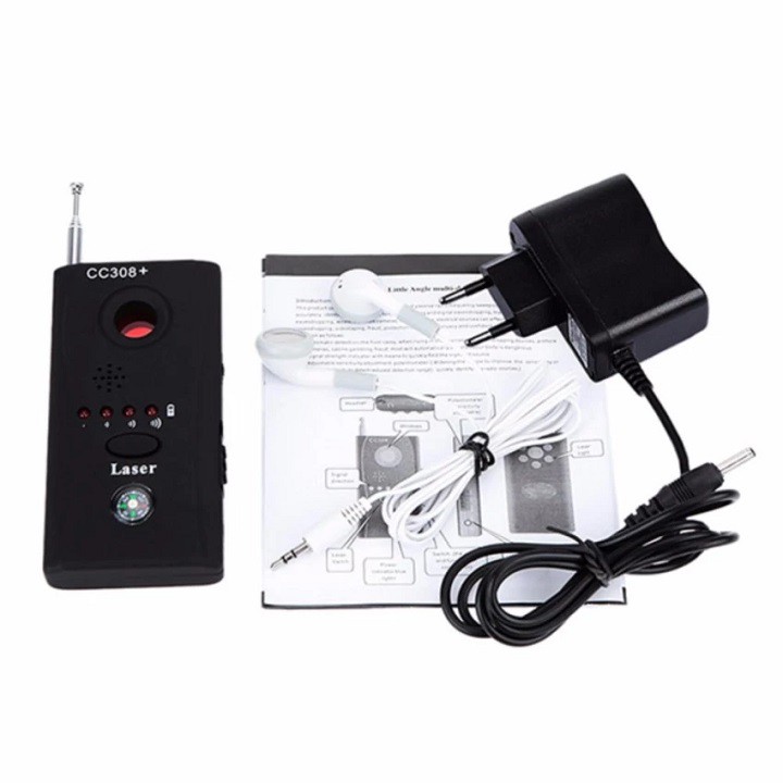 Máy phát hiện camera quay lén máy nghe trộm CC308 - Thiết bị dò máy ghi âm camera quay trộm CC308+