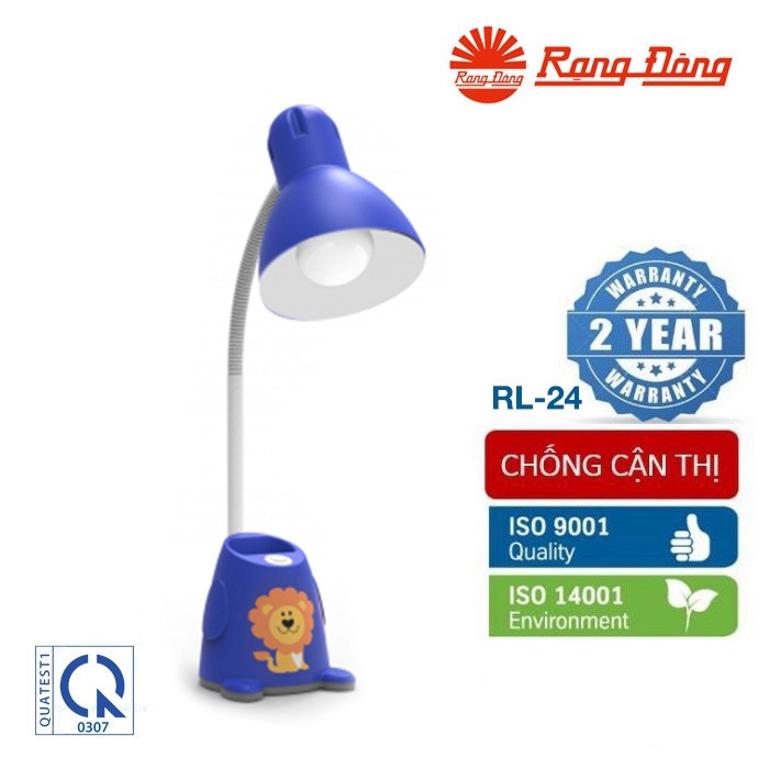 [CHÍNH HÃNG] Đèn bàn bảo vệ mắt Rạng Đông kèm bóng LED cao cấp 5W RL-24