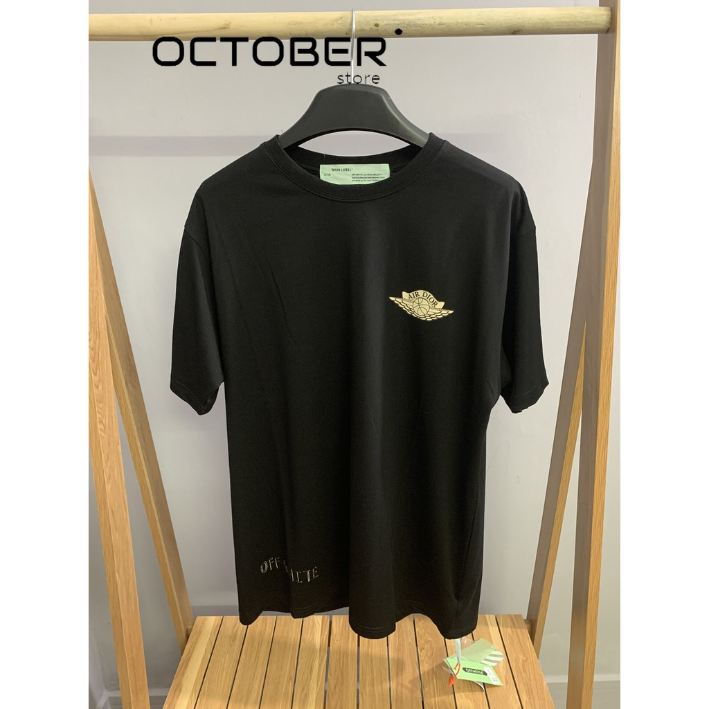 ÁO OFF WHITE AIR DIOR ĐEN + TRẮNG - Bao chất Lượng - October store