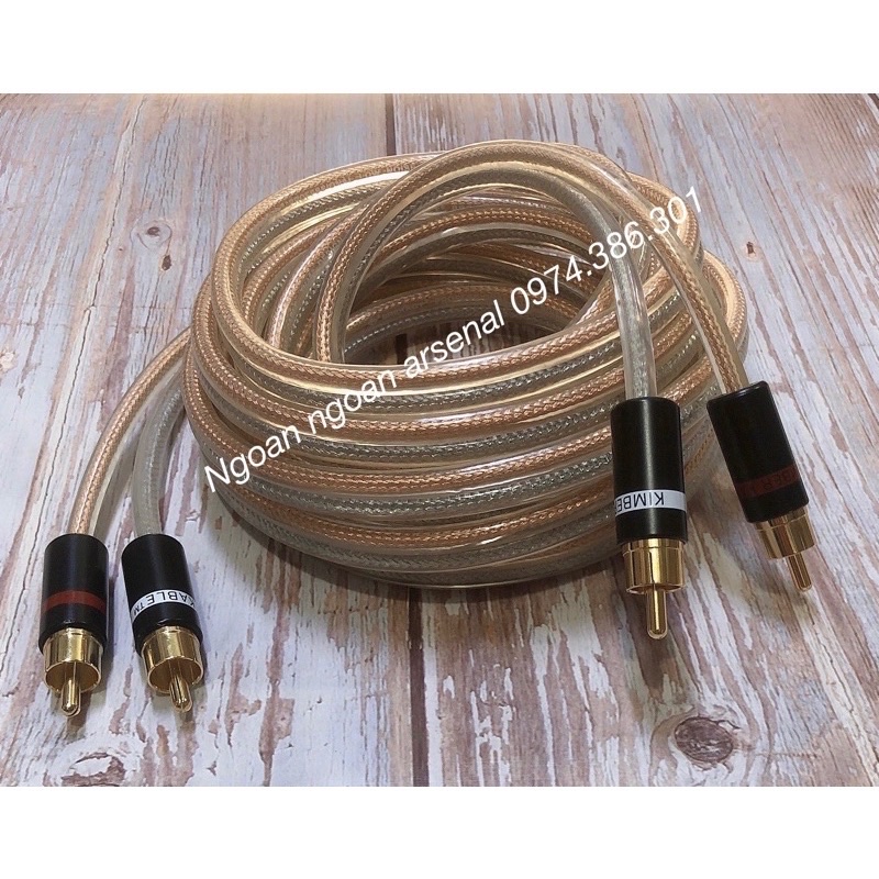 Cáp loa 4 đầu AV hoa sen rca dài 10M,15M, 20M, 30M CAO CẤP (Dây loa AV 2 ra 2)