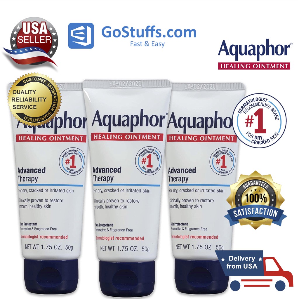 [CHÍNH HÃNG] COMBO 3 TUÝP THUỐC MỠ ĐA NĂNG AQUAPHOR HEALING OINTMENT 50G X3