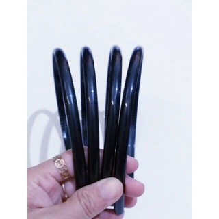 Bờm tóc nhựa mềm màu đen (bản 6mm)