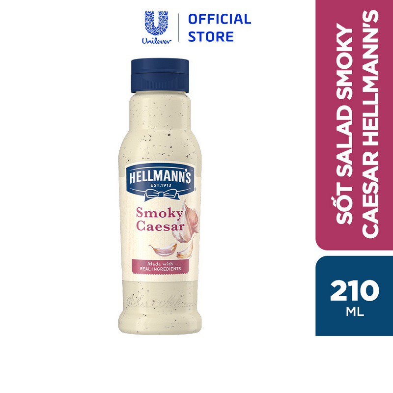 [Mã COSUI5 giảm 8% đơn 150K] Xốt salad Hellmann's Smoky Caesar 210ml