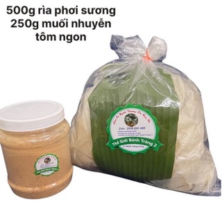 0.5kg rìa phơi sương + 250gr muối nhuyễn loại ngon chính gốc Tây Ninh