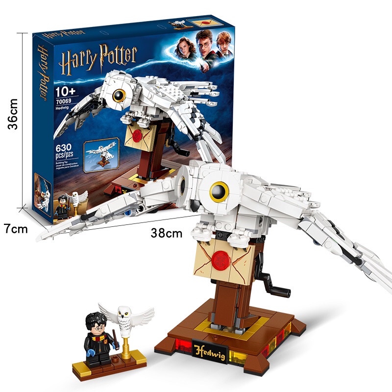 Lego harry potter 75979 - x19076 , bela 11570  xếp hình cú hedwig 634 mảnh - ảnh sản phẩm 1