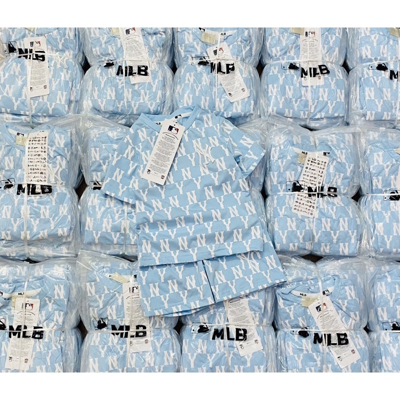 Bộ short thể thao NY xanh bé trai-MS105