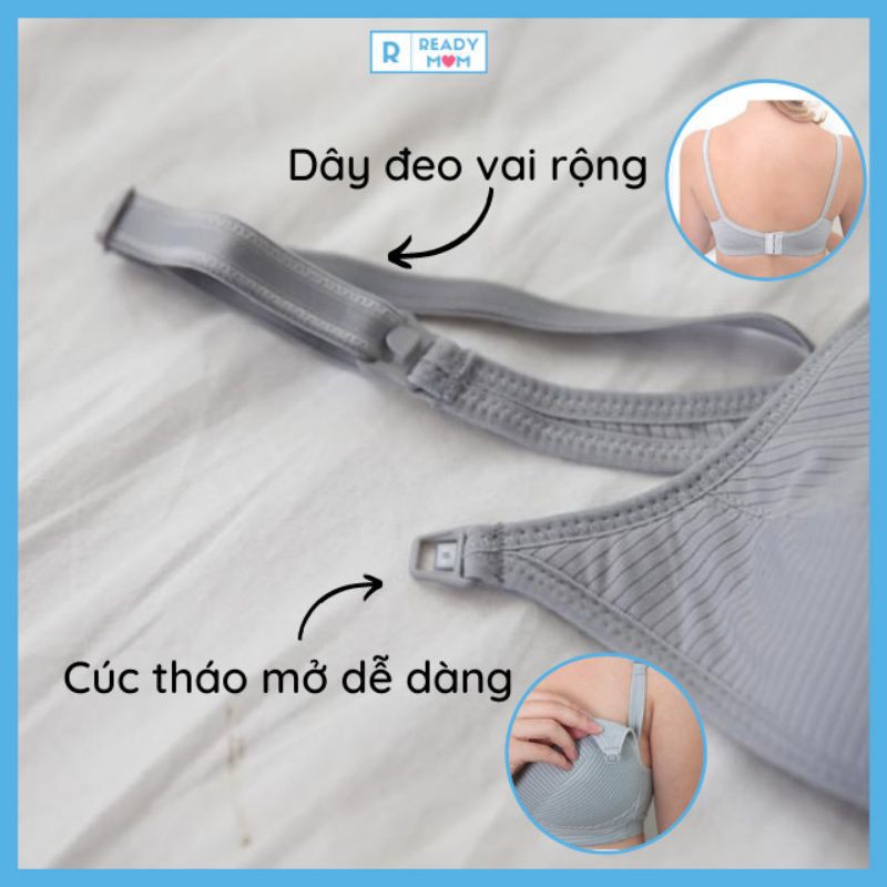 Áo Lót Bầu| Áo Lót Cho Con Bú| Hàn Quốc| Mom's day| Kẻ Vân| Mềm| Đẹp| Sang Trọng| Dùng Ở Nhà| Đi Làm