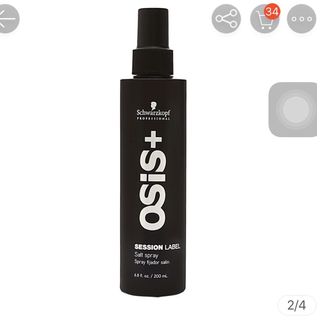 Xịt muối biển Osis Schwarzkopf Session Label Salt Spray 200ml